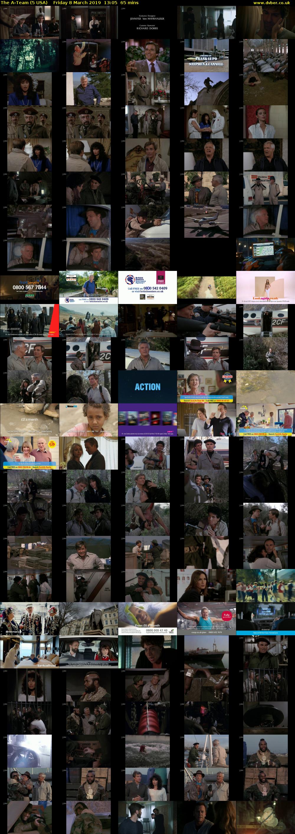 The A-Team (5 USA) Friday 8 March 2019 13:05 - 14:10