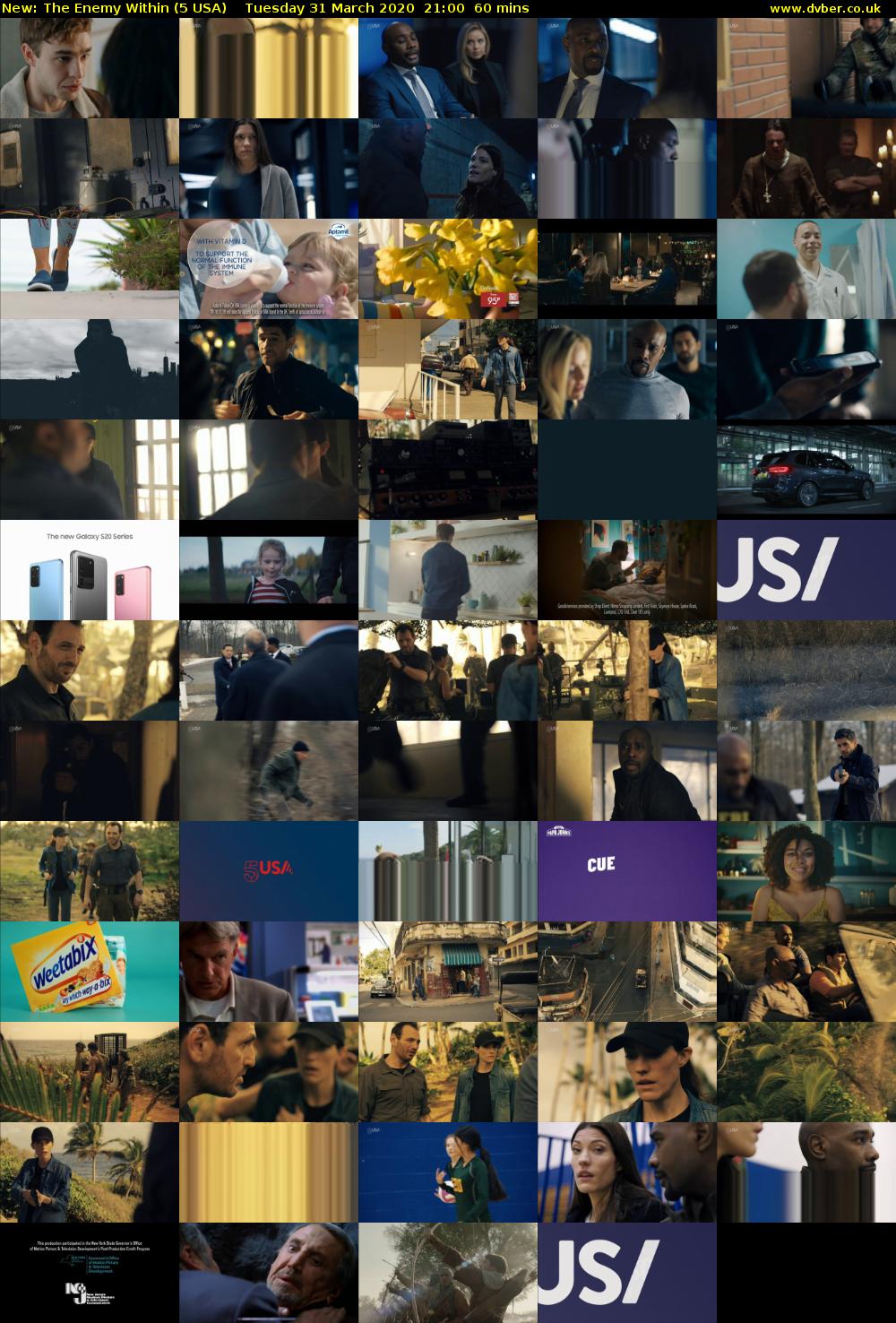The Enemy Within (5 USA) Tuesday 31 March 2020 21:00 - 22:00