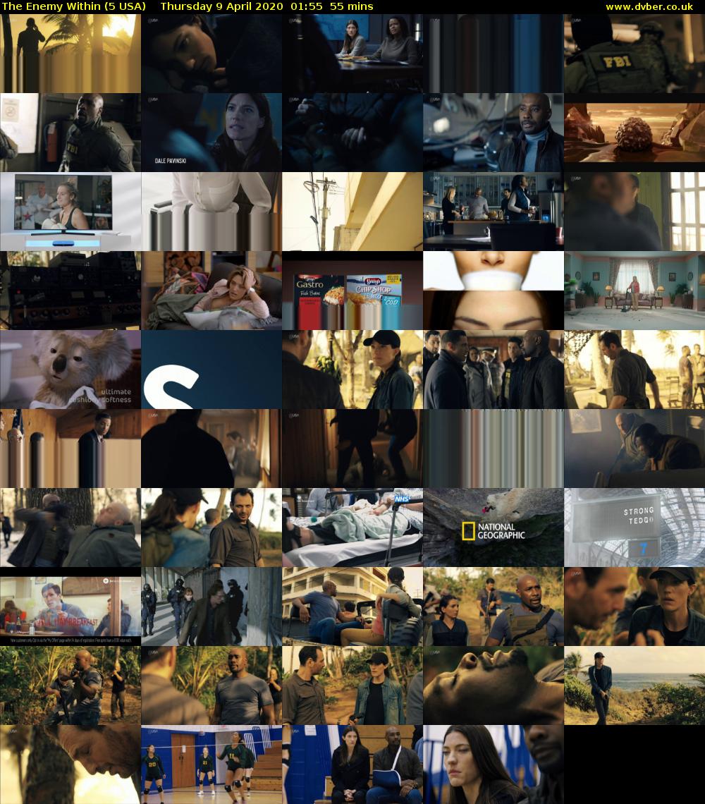 The Enemy Within (5 USA) Thursday 9 April 2020 01:55 - 02:50