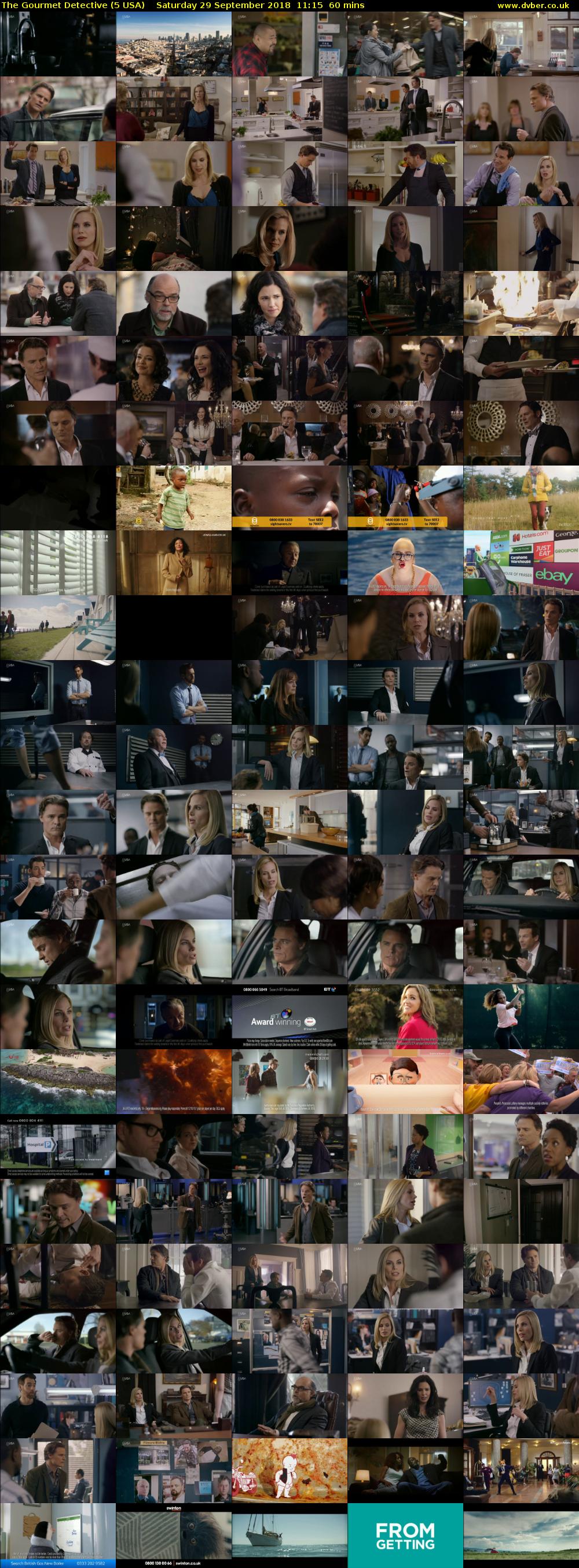 The Gourmet Detective (5 USA) Saturday 29 September 2018 11:15 - 12:15