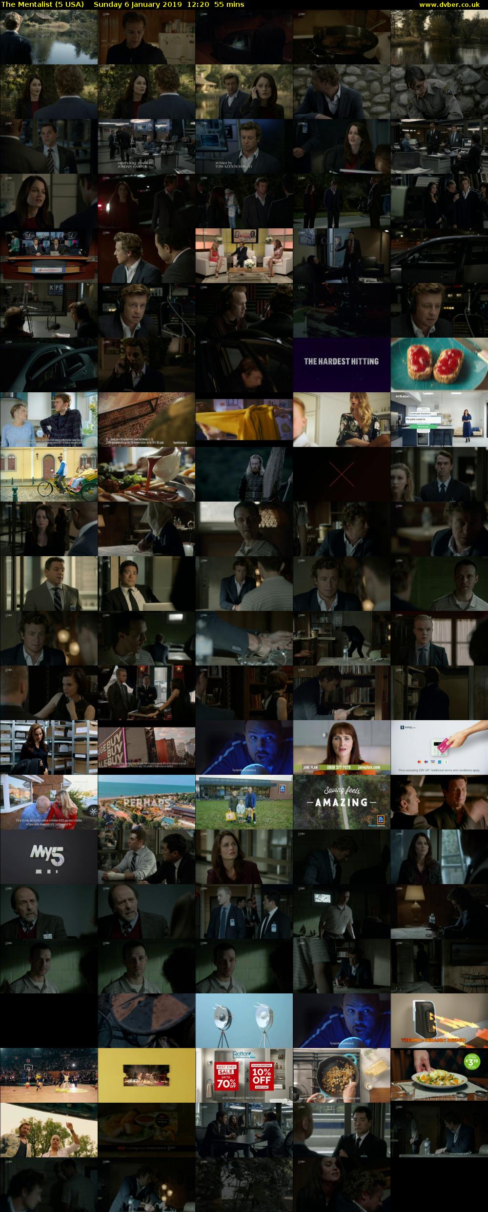 The Mentalist (5 USA) Sunday 6 January 2019 12:20 - 13:15