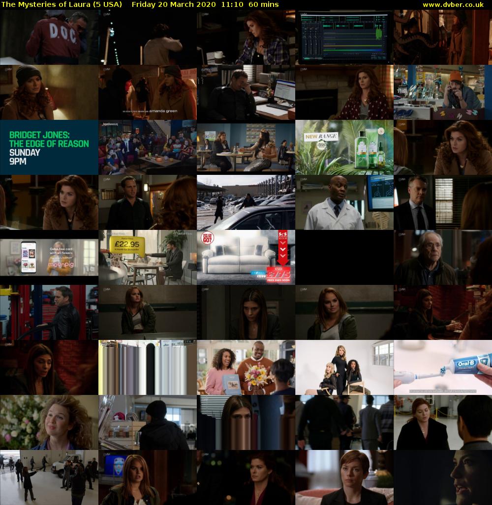 The Mysteries of Laura (5 USA) Friday 20 March 2020 11:10 - 12:10