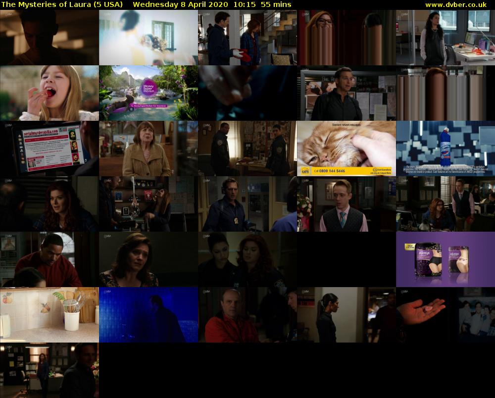 The Mysteries of Laura (5 USA) Wednesday 8 April 2020 10:15 - 11:10