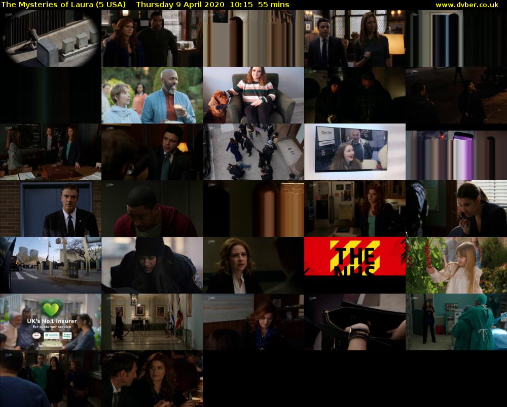 The Mysteries of Laura (5 USA) Thursday 9 April 2020 10:15 - 11:10
