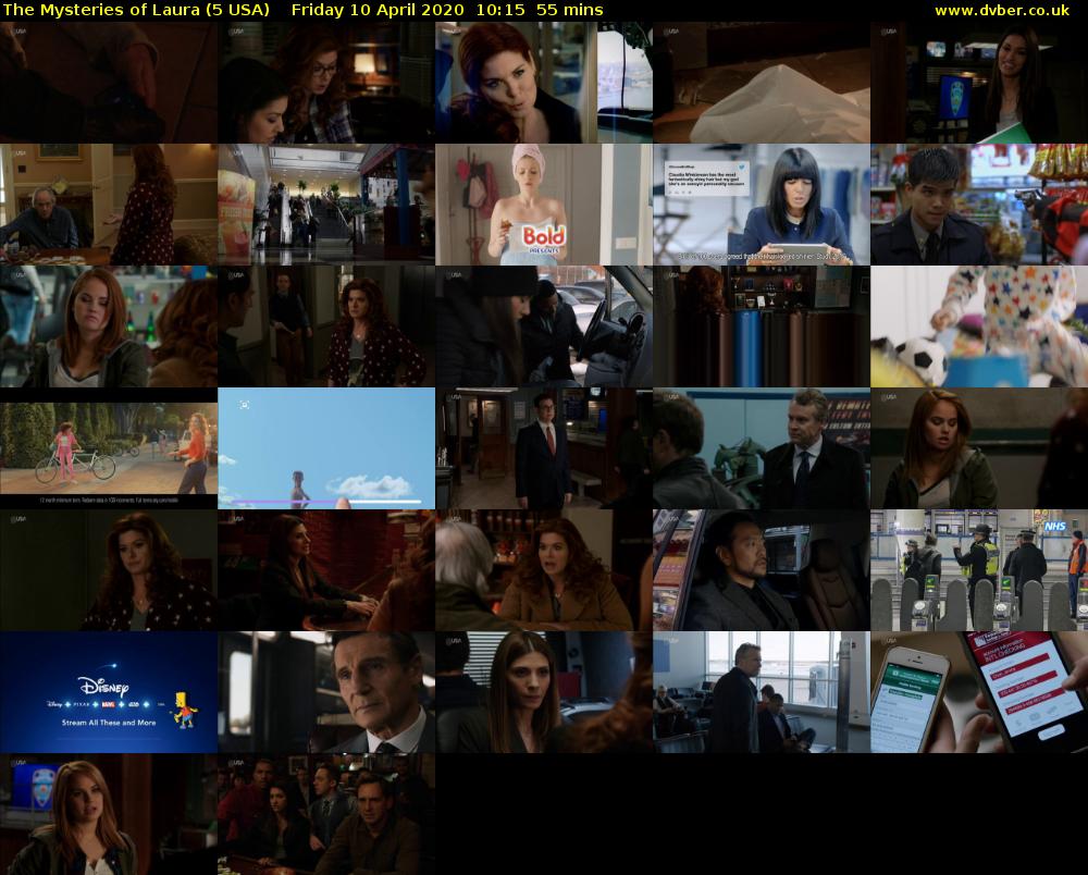 The Mysteries of Laura (5 USA) Friday 10 April 2020 10:15 - 11:10