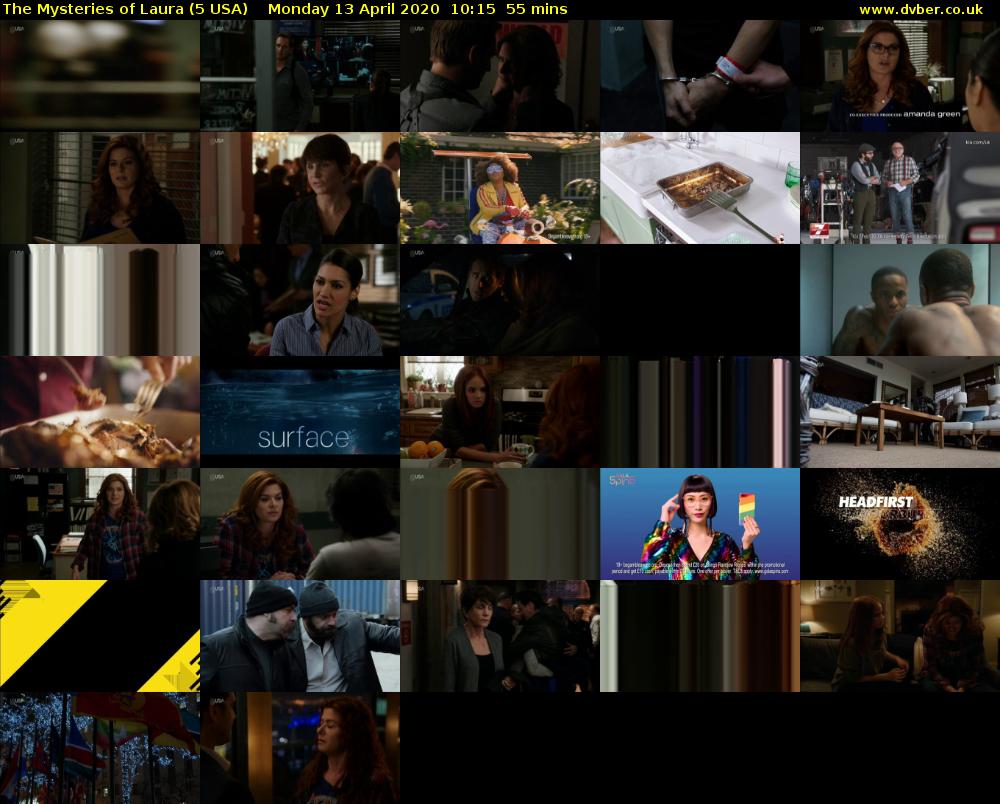 The Mysteries of Laura (5 USA) Monday 13 April 2020 10:15 - 11:10