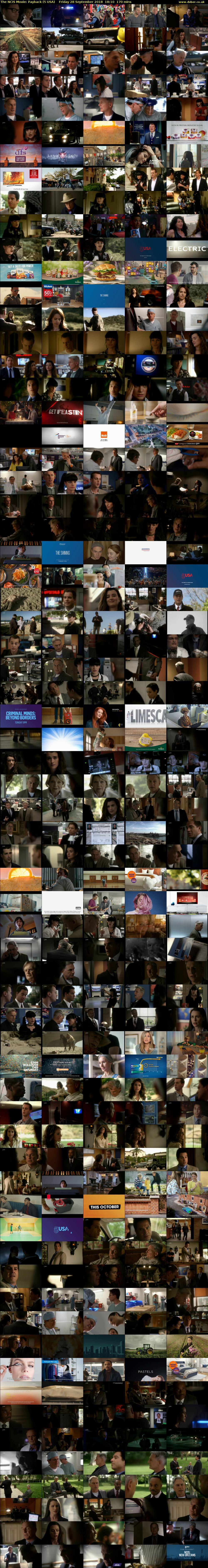 The NCIS Movie: Payback (5 USA) Friday 28 September 2018 18:10 - 21:00