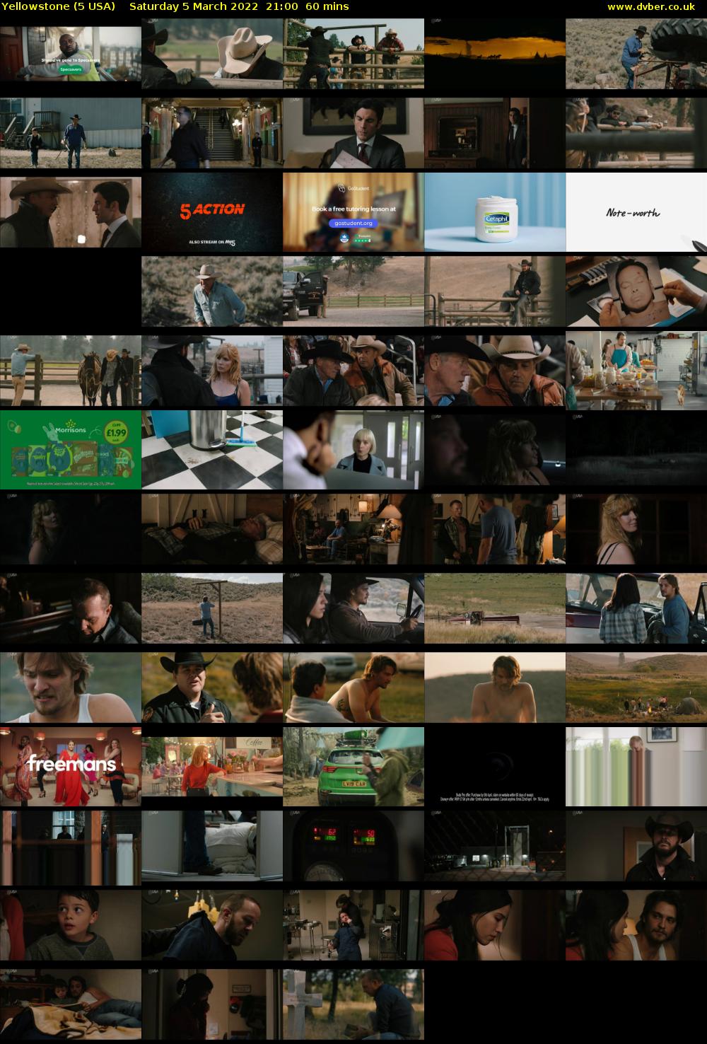 Yellowstone (5 USA) Saturday 5 March 2022 21:00 - 22:00