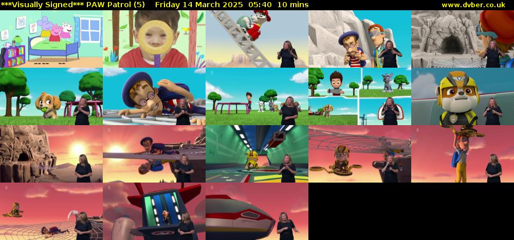 ***Visually Signed*** PAW Patrol (5) Friday 14 March 2025 05:40 - 05:50