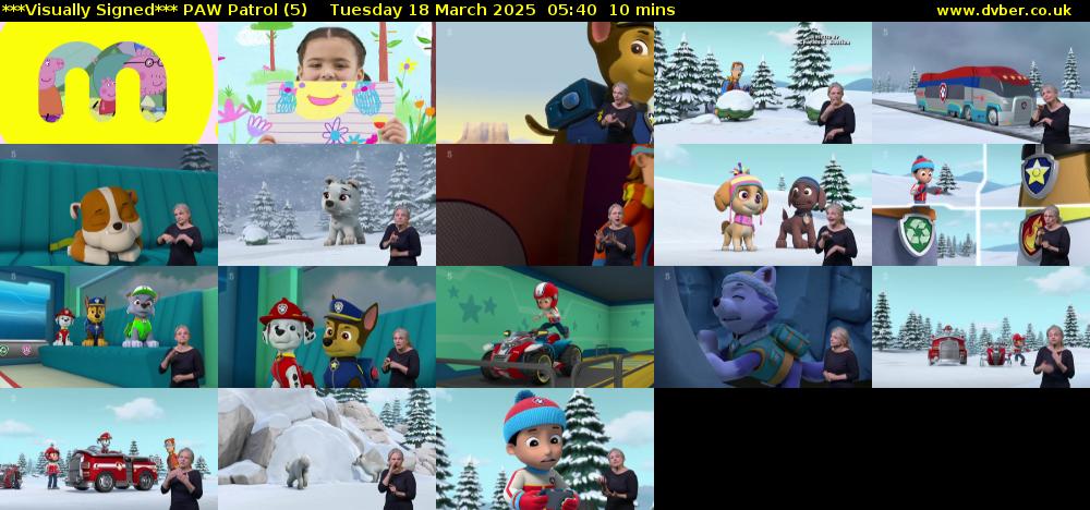 ***Visually Signed*** PAW Patrol (5) Tuesday 18 March 2025 05:40 - 05:50