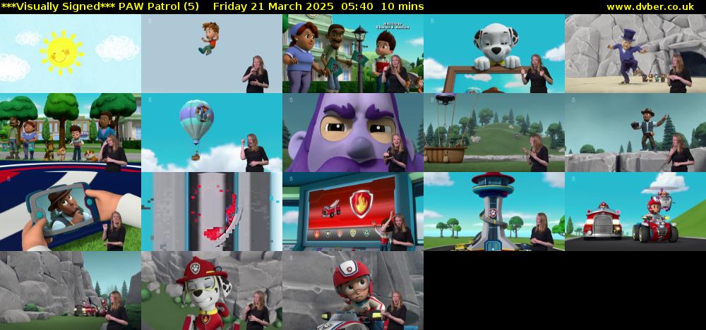 ***Visually Signed*** PAW Patrol (5) Friday 21 March 2025 05:40 - 05:50