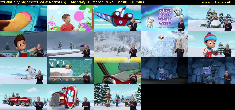 ***Visually Signed*** PAW Patrol (5) Monday 31 March 2025 05:40 - 05:50