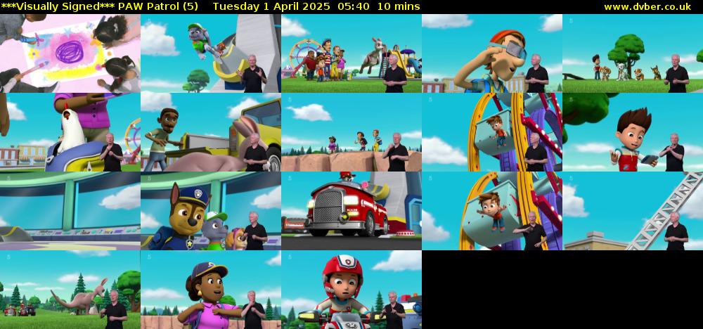 ***Visually Signed*** PAW Patrol (5) Tuesday 1 April 2025 05:40 - 05:50
