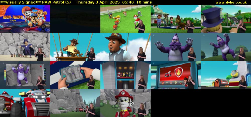 ***Visually Signed*** PAW Patrol (5) Thursday 3 April 2025 05:40 - 05:50