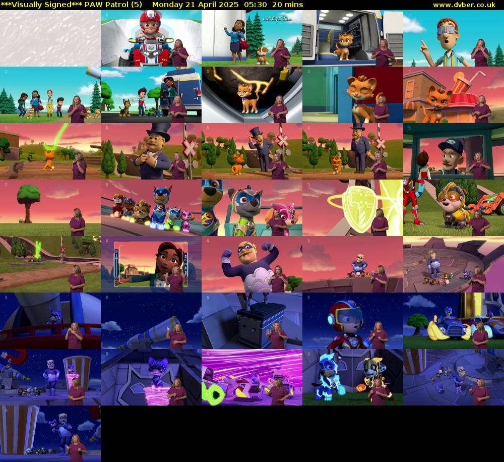 ***Visually Signed*** PAW Patrol (5) Monday 21 April 2025 05:30 - 05:50