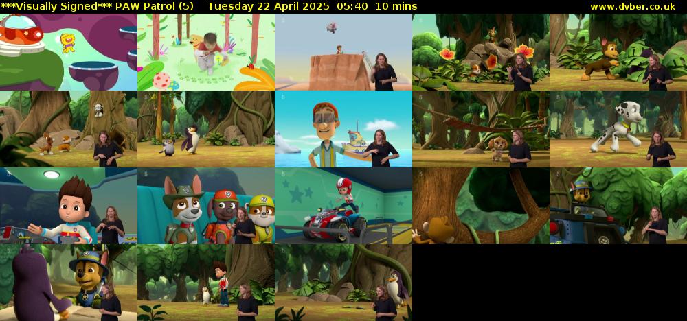 ***Visually Signed*** PAW Patrol (5) Tuesday 22 April 2025 05:40 - 05:50