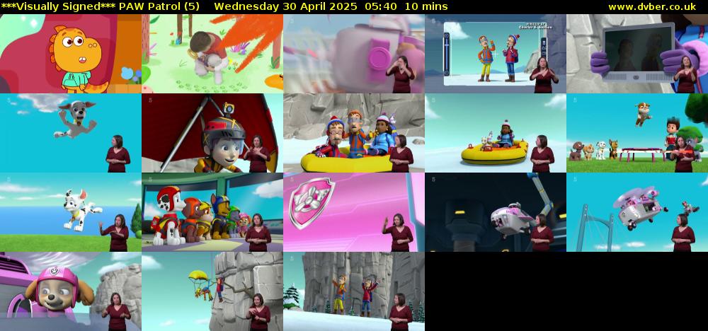 ***Visually Signed*** PAW Patrol (5) Wednesday 30 April 2025 05:40 - 05:50