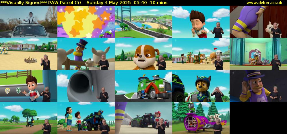 ***Visually Signed*** PAW Patrol (5) Sunday 4 May 2025 05:40 - 05:50