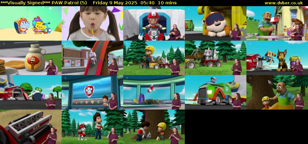 ***Visually Signed*** PAW Patrol (5) Friday 9 May 2025 05:40 - 05:50