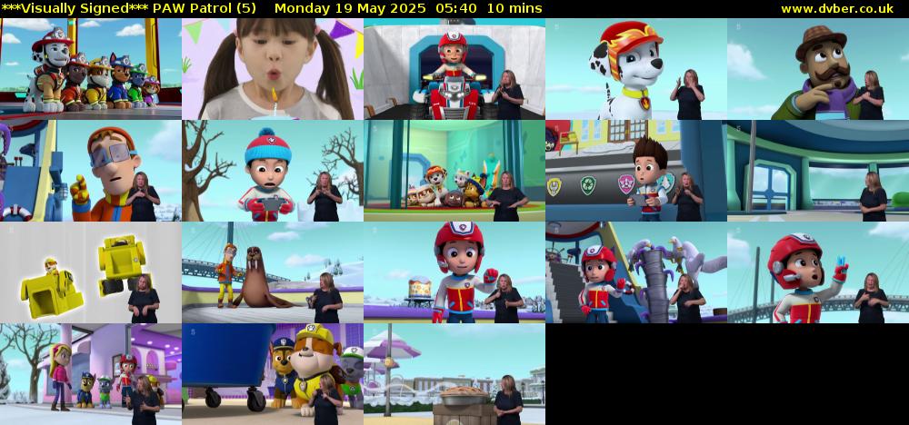 ***Visually Signed*** PAW Patrol (5) Monday 19 May 2025 05:40 - 05:50