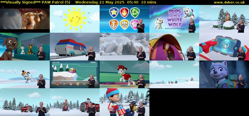 ***Visually Signed*** PAW Patrol (5) Wednesday 21 May 2025 05:40 - 05:50