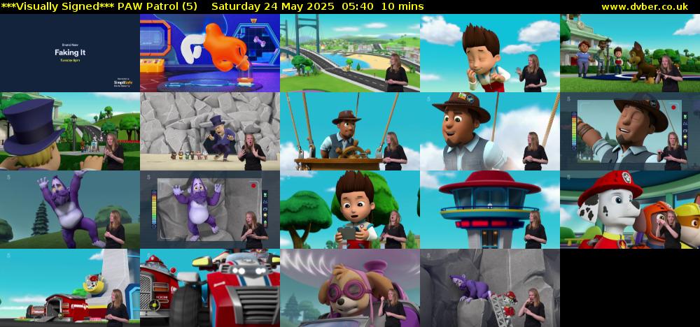 ***Visually Signed*** PAW Patrol (5) Saturday 24 May 2025 05:40 - 05:50
