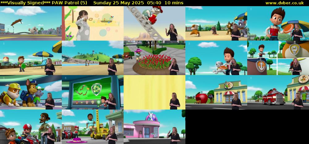 ***Visually Signed*** PAW Patrol (5) Sunday 25 May 2025 05:40 - 05:50