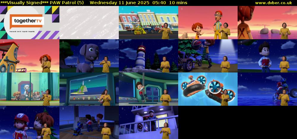 ***Visually Signed*** PAW Patrol (5) Wednesday 11 June 2025 05:40 - 05:50