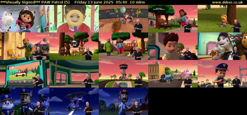 ***Visually Signed*** PAW Patrol (5) Friday 13 June 2025 05:40 - 05:50