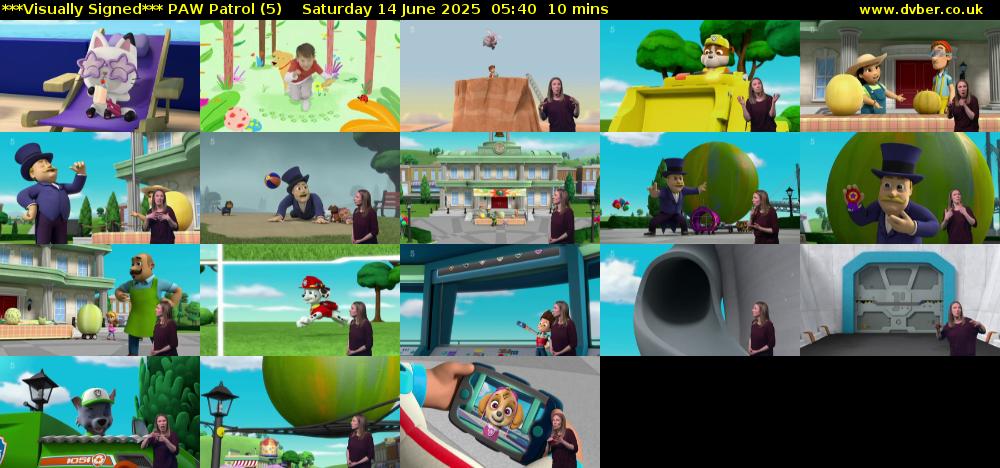 ***Visually Signed*** PAW Patrol (5) Saturday 14 June 2025 05:40 - 05:50
