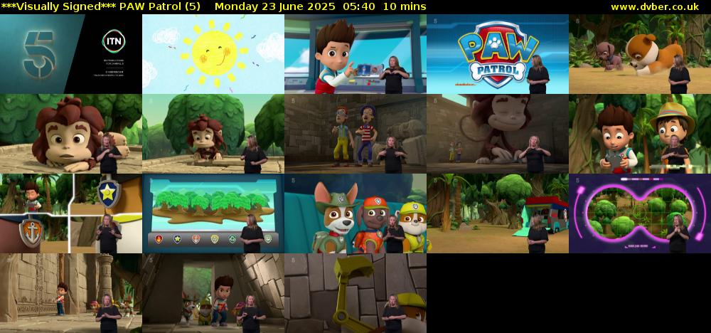 ***Visually Signed*** PAW Patrol (5) Monday 23 June 2025 05:40 - 05:50