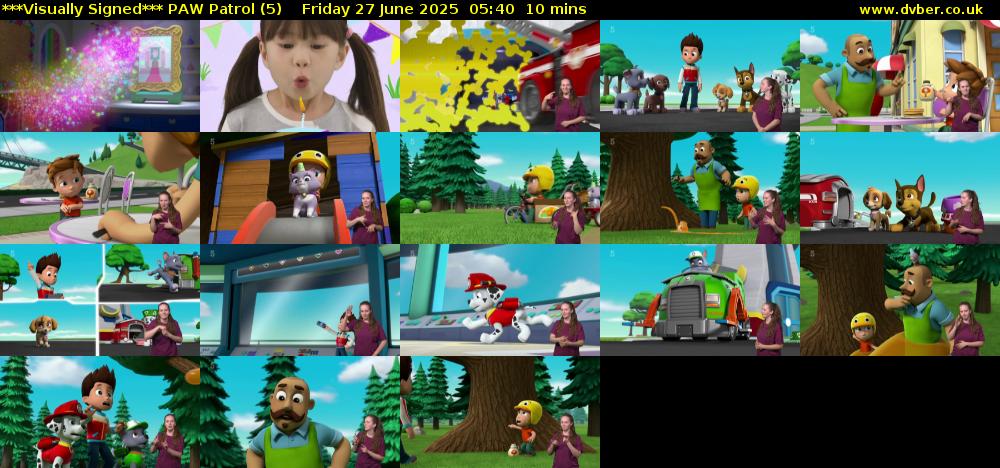 ***Visually Signed*** PAW Patrol (5) Friday 27 June 2025 05:40 - 05:50
