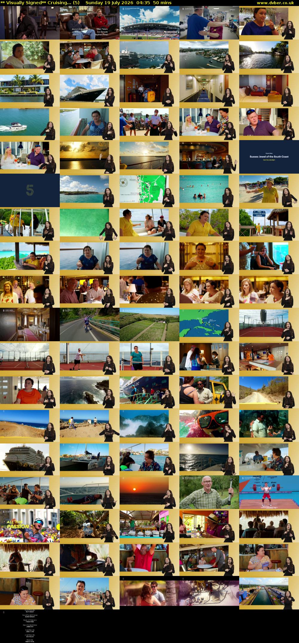 ** Visually Signed** Cruising... (5) Sunday 19 July 2026 04:35 - 05:25