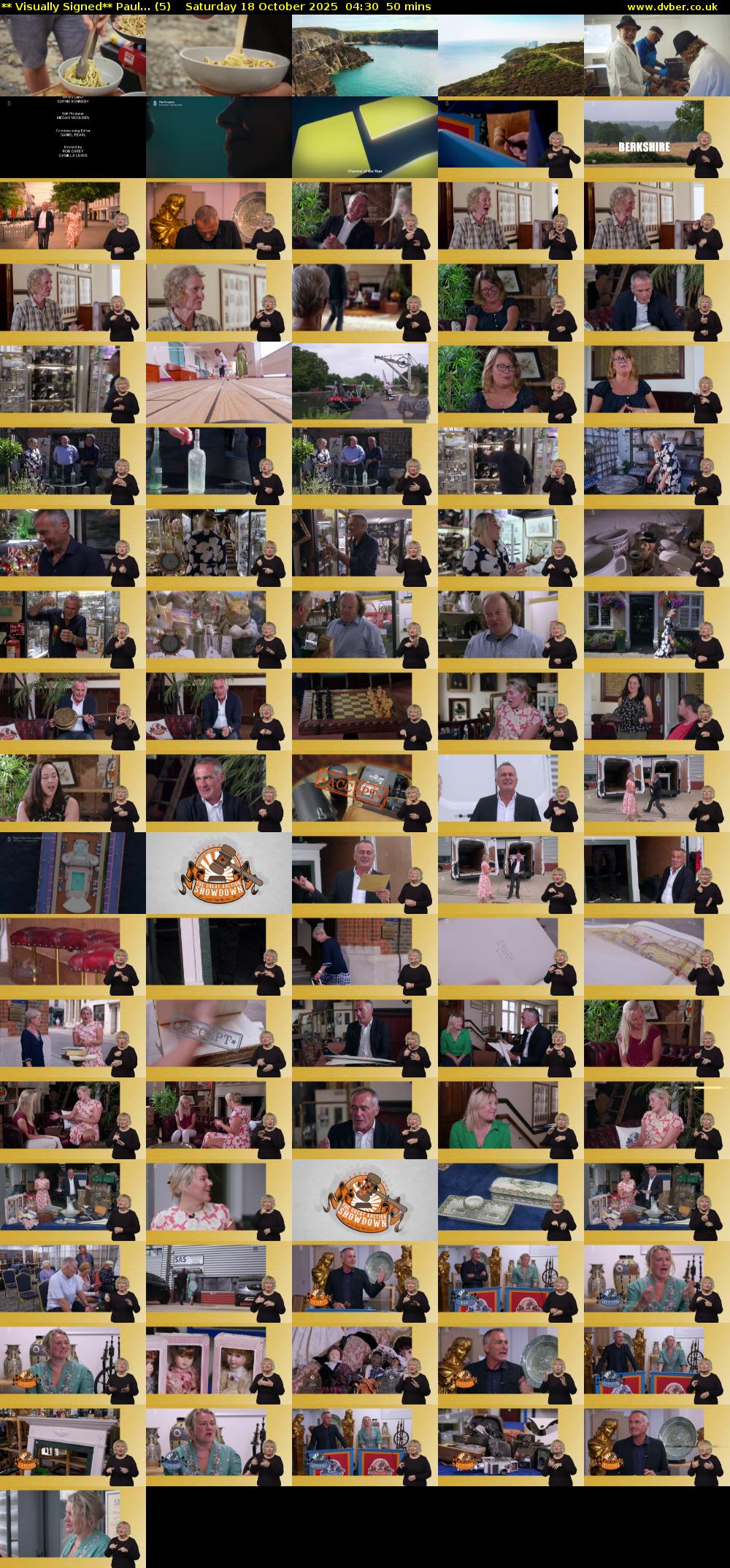 ** Visually Signed** Paul... (5) Saturday 18 October 2025 04:30 - 05:20