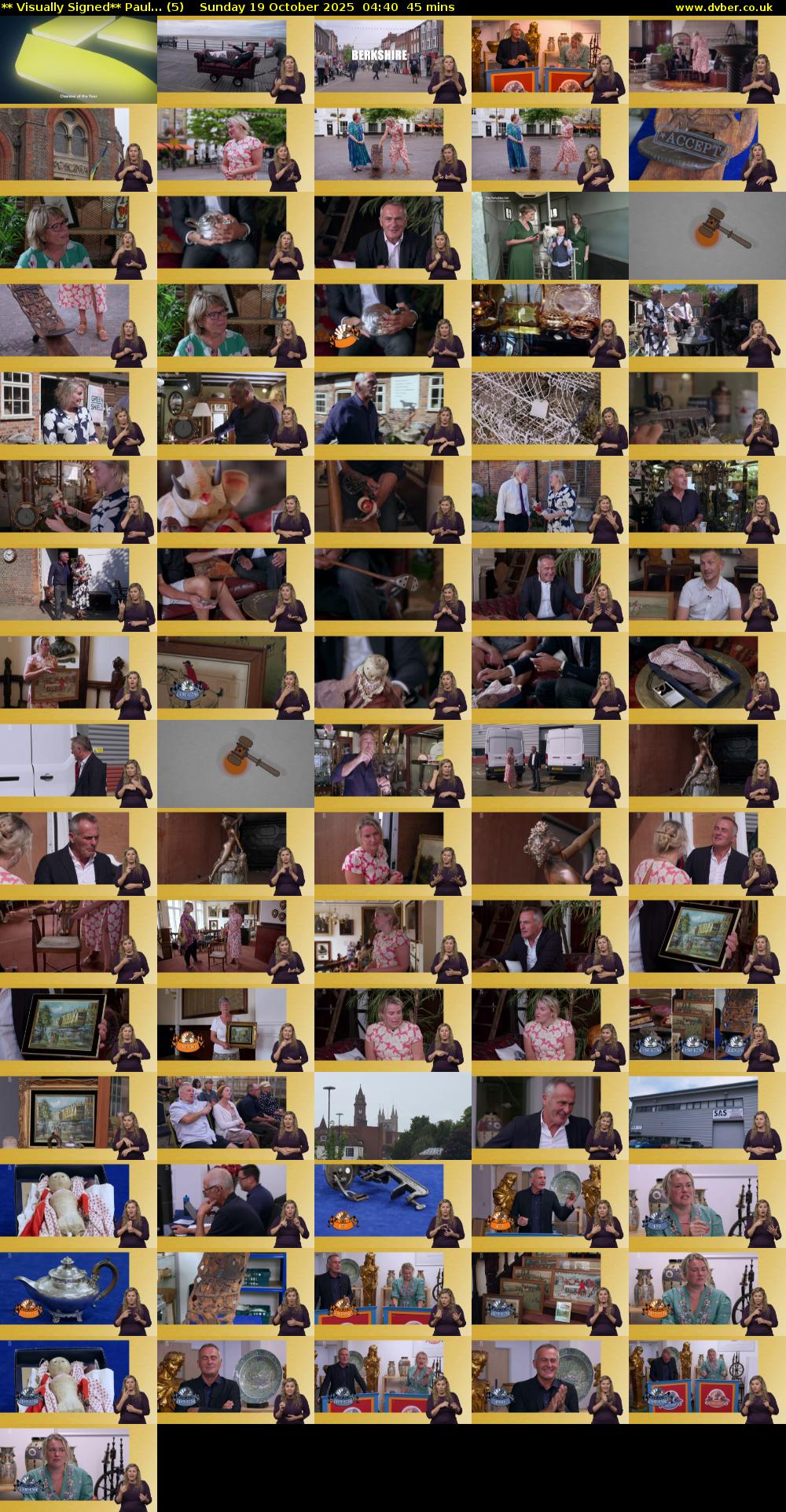 ** Visually Signed** Paul... (5) Sunday 19 October 2025 04:40 - 05:25