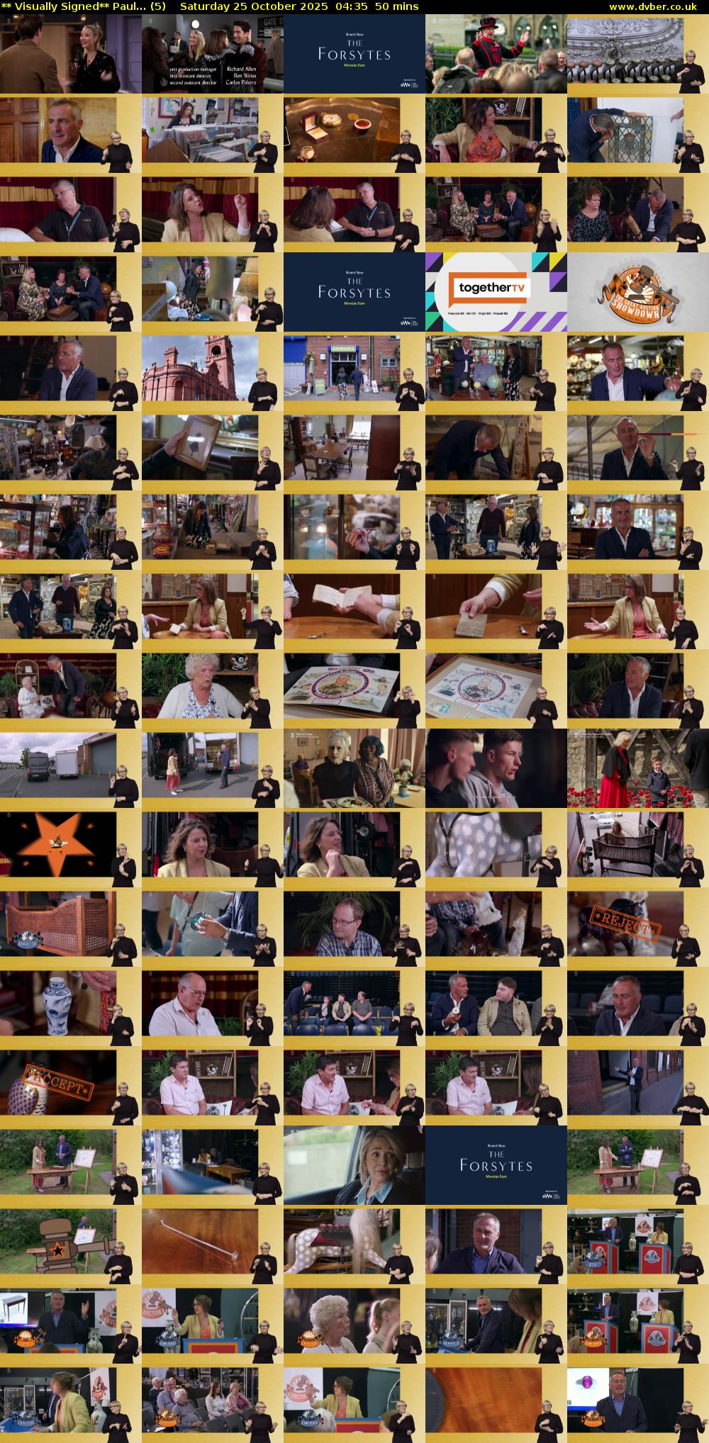 ** Visually Signed** Paul... (5) Saturday 25 October 2025 04:35 - 05:25