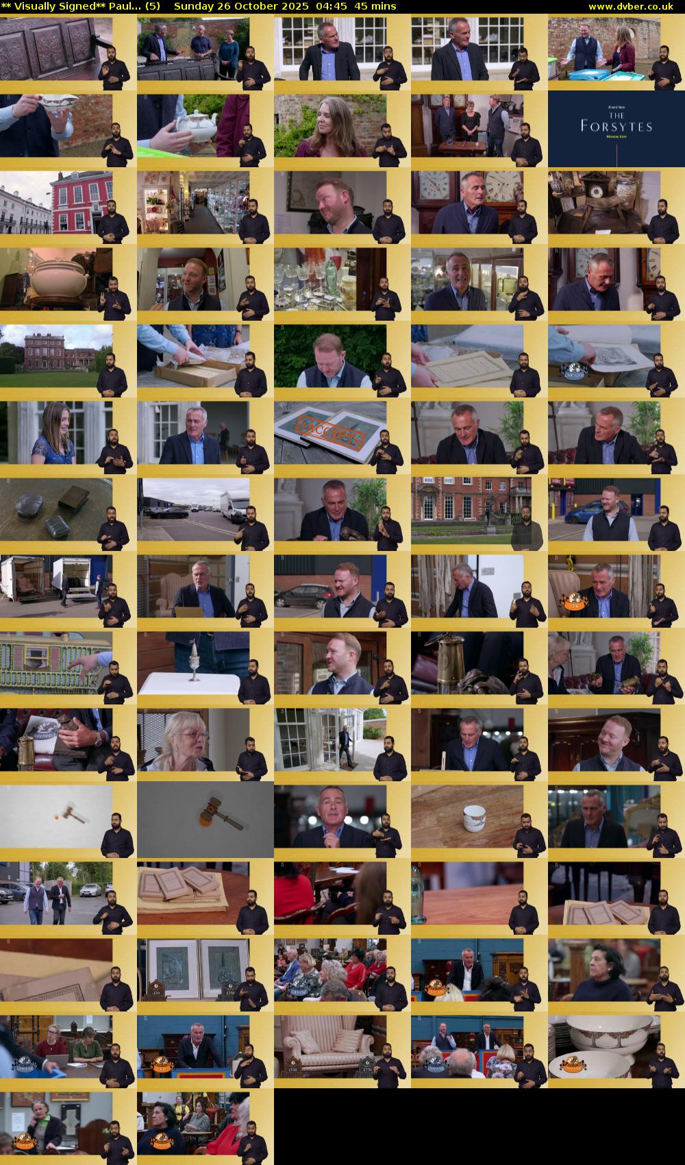 ** Visually Signed** Paul... (5) Sunday 26 October 2025 04:45 - 05:30