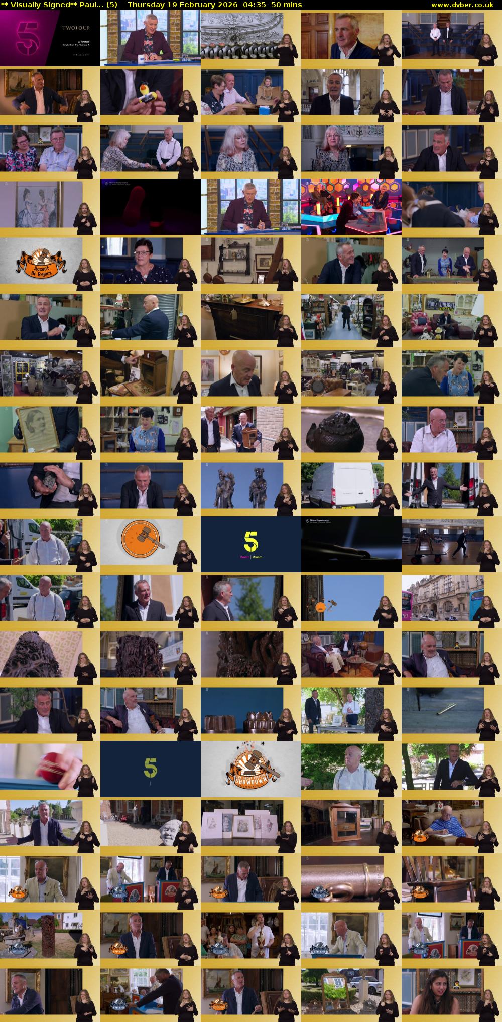 ** Visually Signed** Paul... (5) Thursday 19 February 2026 04:35 - 05:25