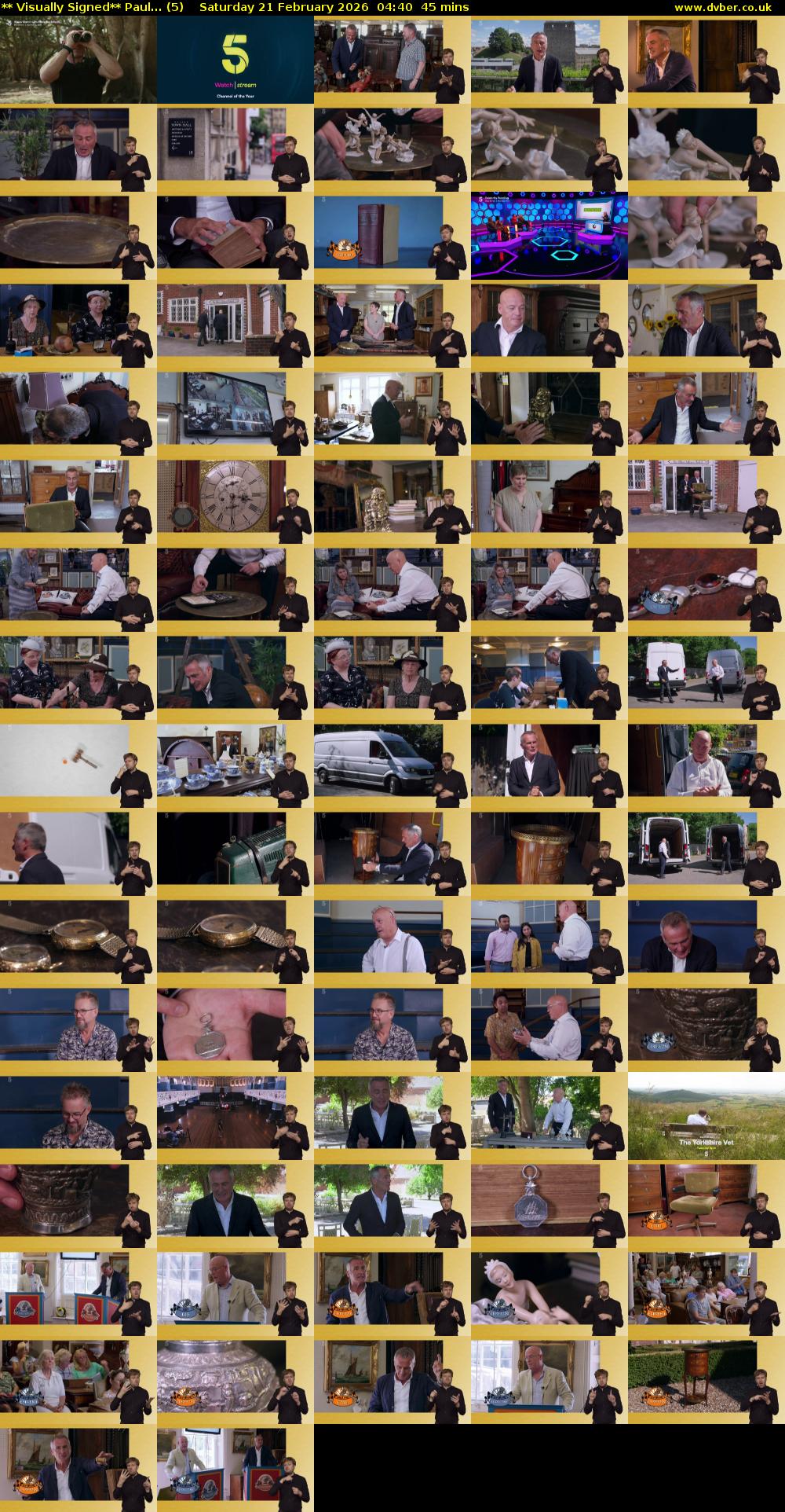 ** Visually Signed** Paul... (5) Saturday 21 February 2026 04:40 - 05:25