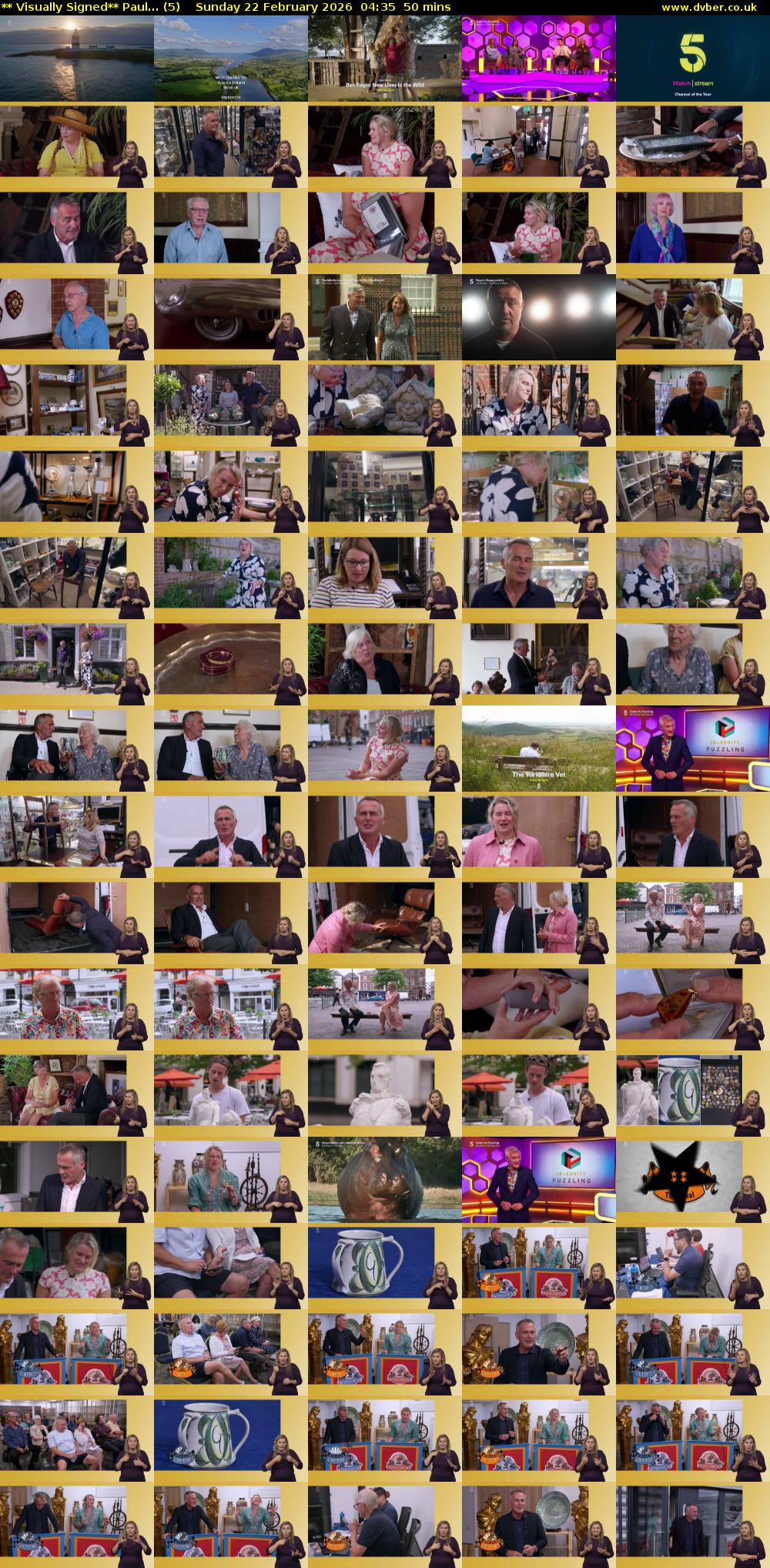 ** Visually Signed** Paul... (5) Sunday 22 February 2026 04:35 - 05:25