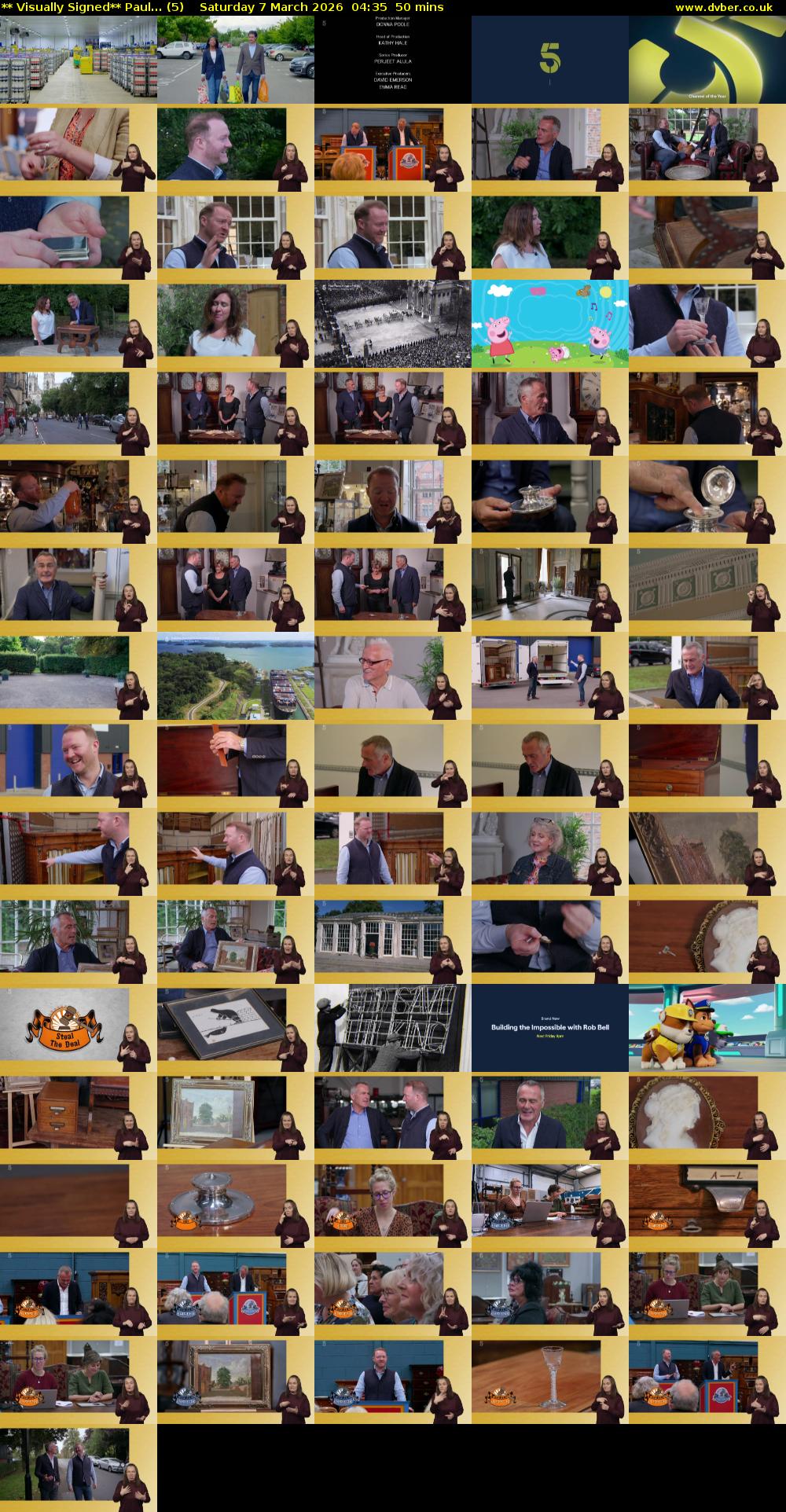 ** Visually Signed** Paul... (5) Saturday 7 March 2026 04:35 - 05:25