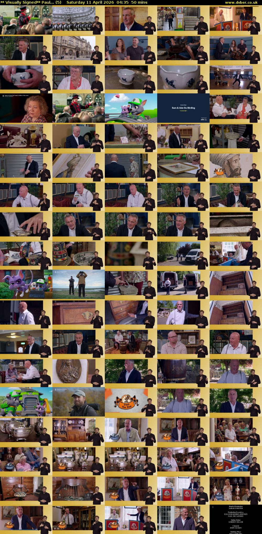 ** Visually Signed** Paul... (5) Saturday 11 April 2026 04:35 - 05:25