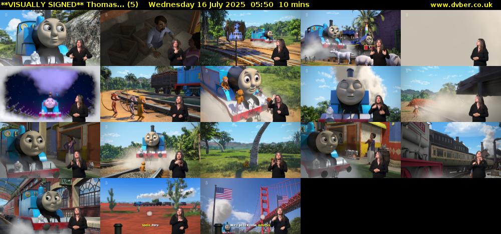 **VISUALLY SIGNED** Thomas... (5) Wednesday 16 July 2025 05:50 - 06:00