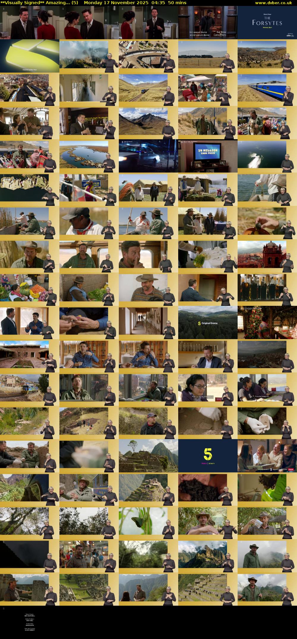**Visually Signed** Amazing... (5) Monday 17 November 2025 04:35 - 05:25