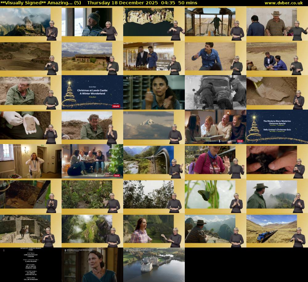 **Visually Signed** Amazing... (5) Thursday 18 December 2025 04:35 - 05:25