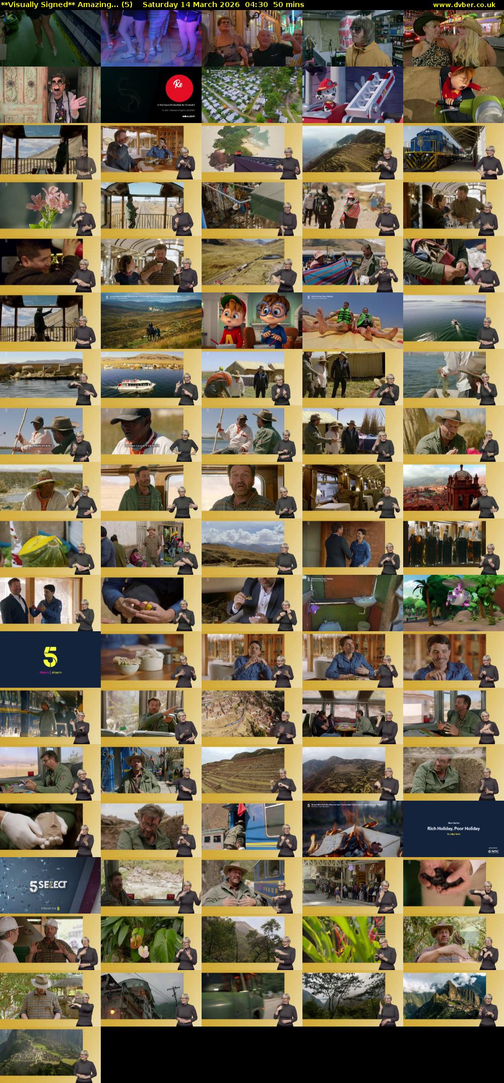 **Visually Signed** Amazing... (5) Saturday 14 March 2026 04:30 - 05:20