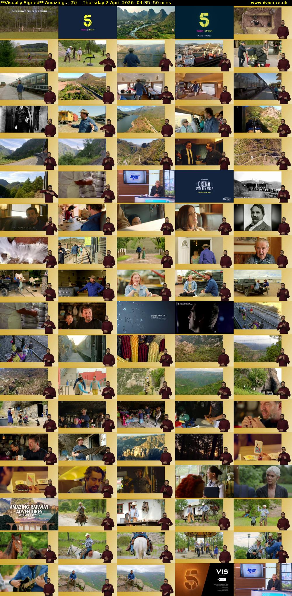 **Visually Signed** Amazing... (5) Thursday 2 April 2026 04:35 - 05:25