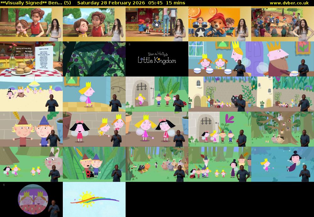 **Visually Signed** Ben... (5) Saturday 28 February 2026 05:45 - 06:00