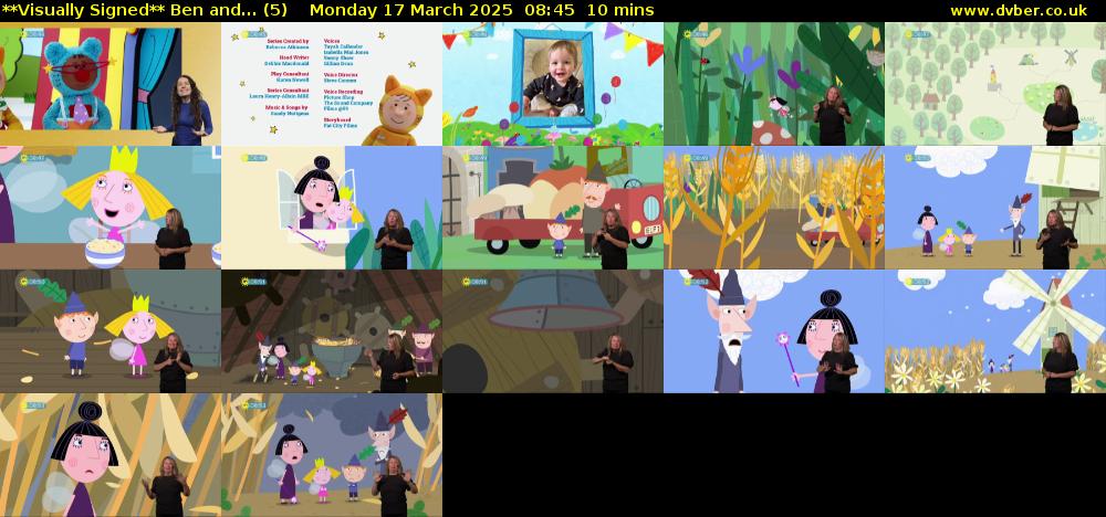 **Visually Signed** Ben and... (5) Monday 17 March 2025 08:45 - 08:55