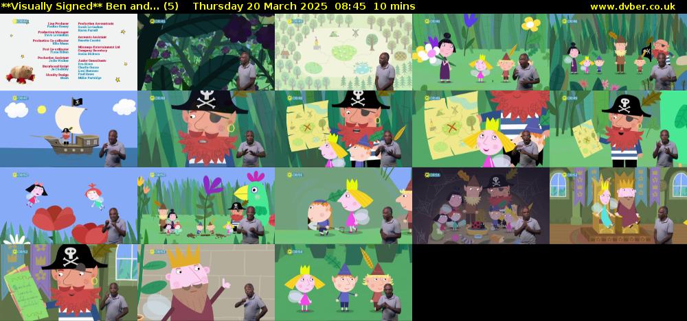 **Visually Signed** Ben and... (5) Thursday 20 March 2025 08:45 - 08:55